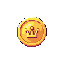 Pixel art gold coin currency icon, transparent PNG